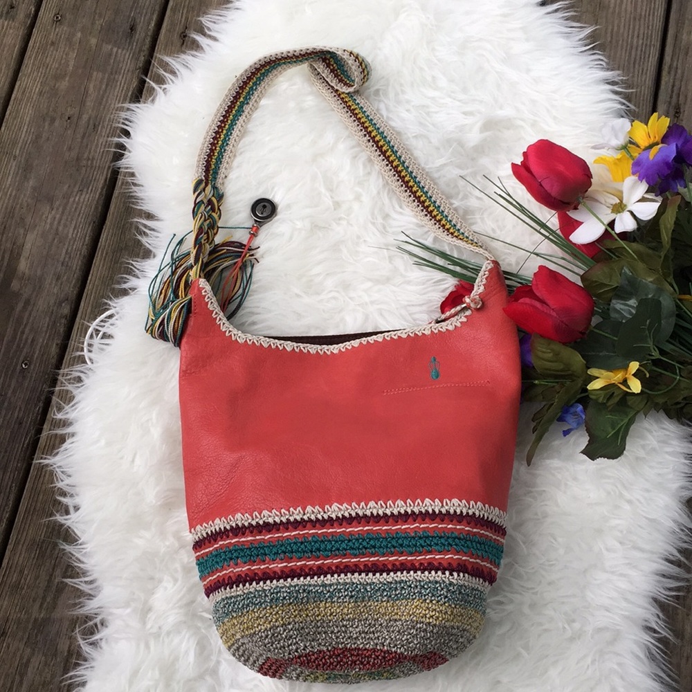 🌺RARE GORGEOUS leather BOHO bag🌺 - Picture 2 of 4